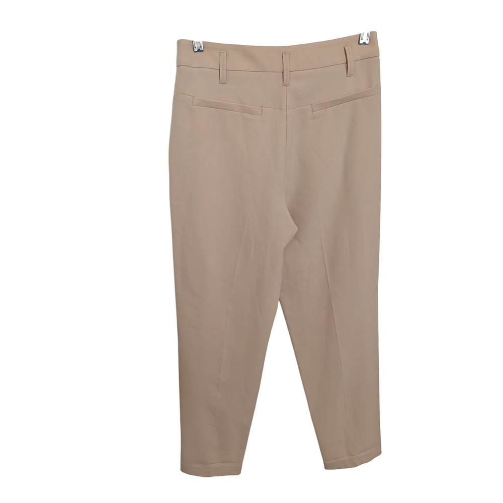 Women's Dorothee Schumacher Cream‎ Wool Blend Pleated Tapered Trousers Size XS - Picture 2 of 11